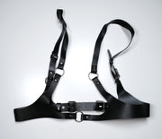 Leather Open Chest Lingerie Set