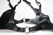 Leather Open Chest Lingerie Set