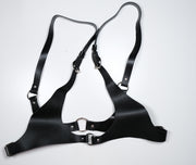 Leather Open Chest Lingerie Set