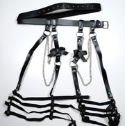 BDSM Leather Bondage Harness Lingerie Harness Belt Thigh Harness Leg Harness