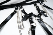 BDSM Leather Bondage Harness Lingerie Harness Belt Thigh Harness Leg Harness