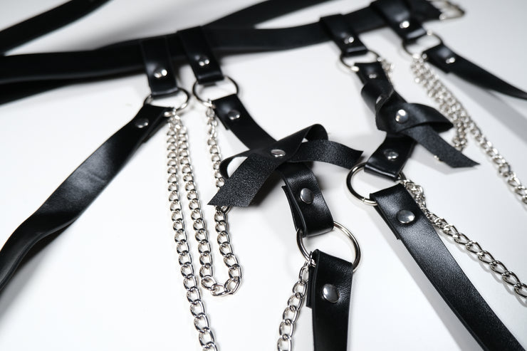 BDSM Leather Bondage Harness Lingerie Harness Belt Thigh Harness Leg Harness