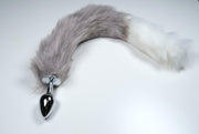Grey Gradient Butt Plug Tail