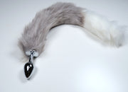 Grey Gradient Butt Plug Tail