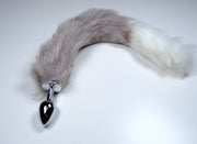 Grey Gradient Butt Plug Tail