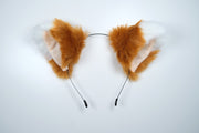 Brown Fox Ears and Tail Kit Cat Cosplay Costume Accessories