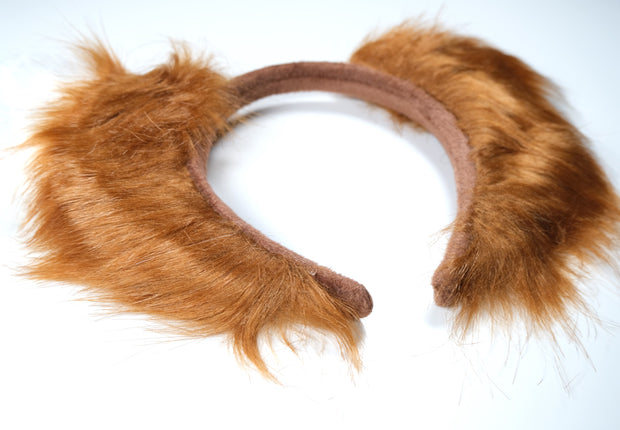 Brown Lolita Cosplay Wolf Ear Kit Cat Cosplay Costume Accessories