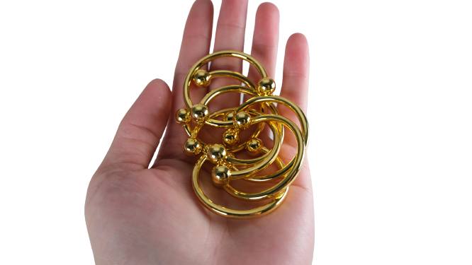 Cock Ring With Two Pressure Balls