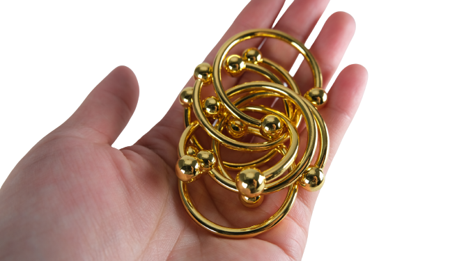Cock Ring With Two Pressure Balls