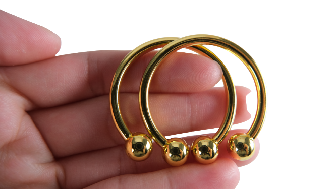 Cock Ring With Two Pressure Balls