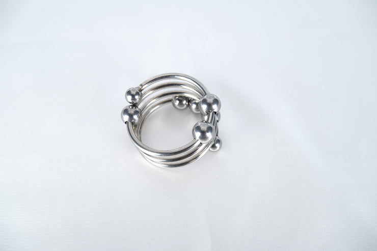 Wavy Penis Ring With 8 Beads