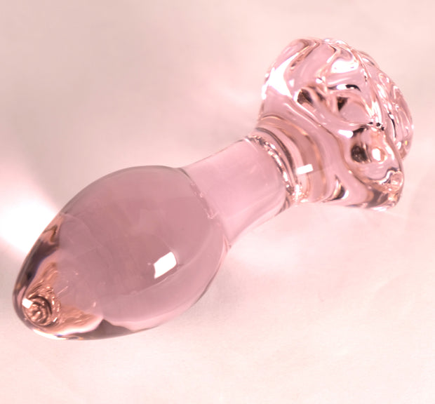 Glass Rose Butt Plugs