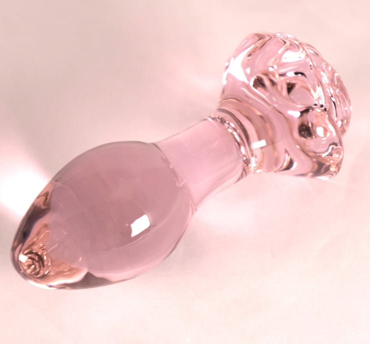 Glass Rose Butt Plugs
