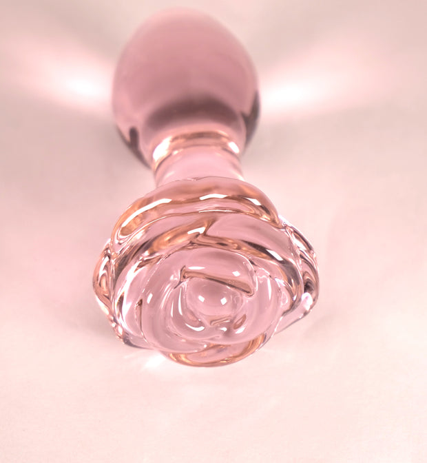 Glass Rose Butt Plugs