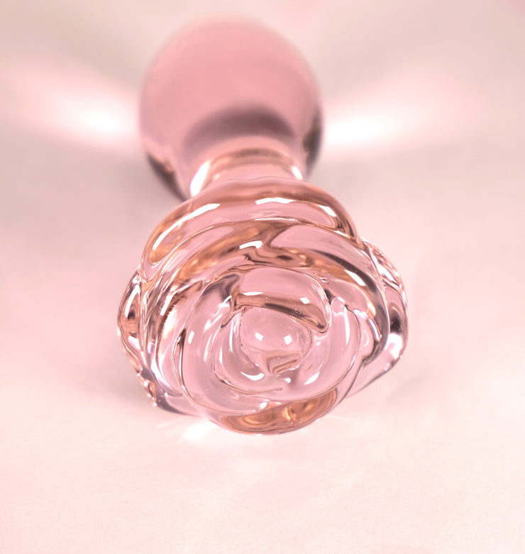 Glass Rose Butt Plugs