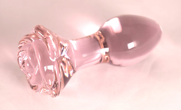 Glass Rose Butt Plugs