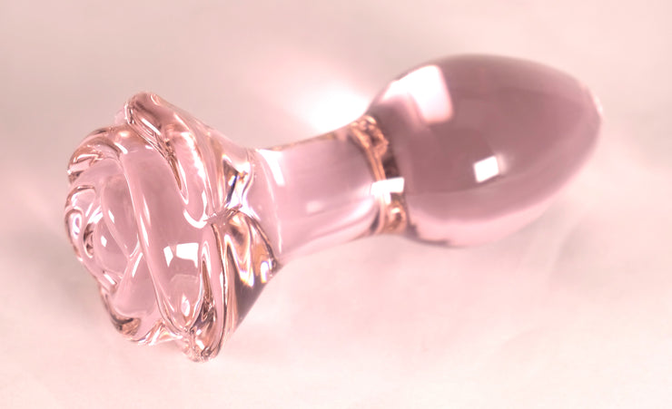Glass Rose Butt Plugs