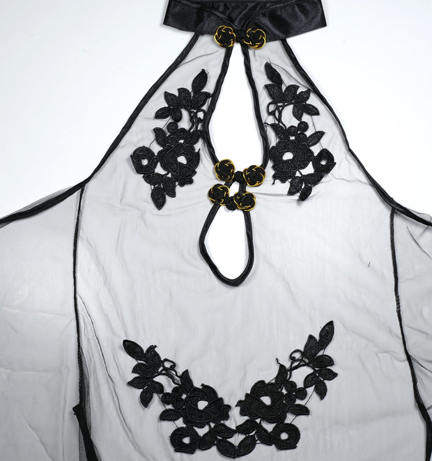 Cheongsam Lingerie with Matching Thong