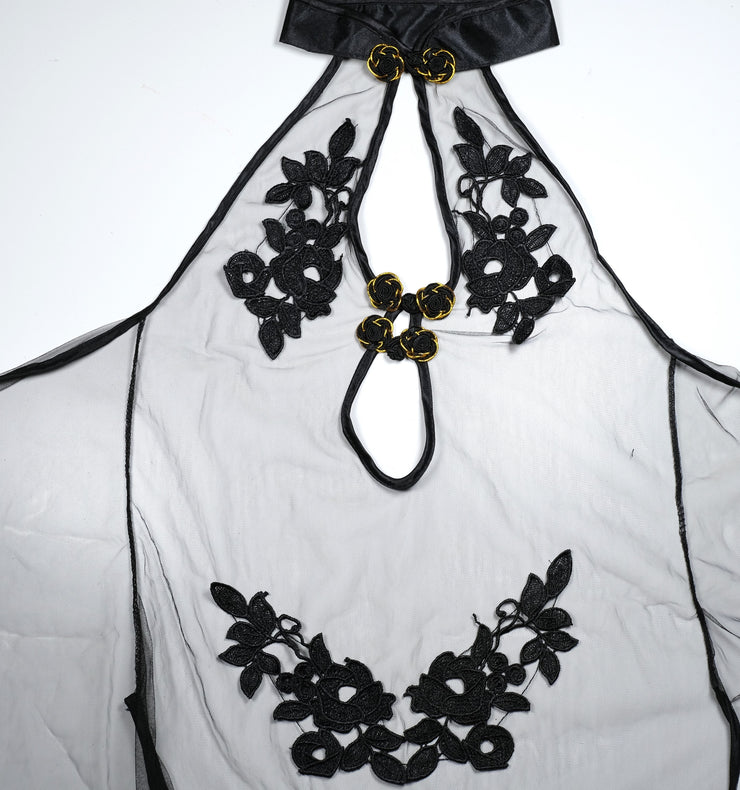 Cheongsam Lingerie with Matching Thong