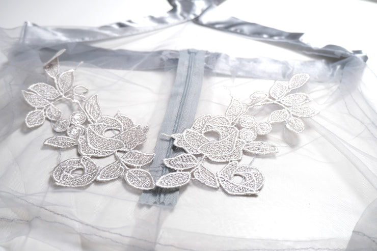 See Through Lace Cheongsam Lingerie Set