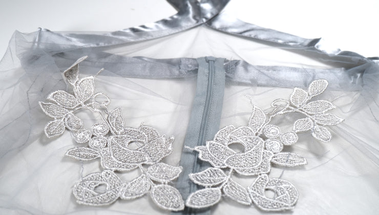See Through Lace Cheongsam Lingerie Set