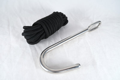 Stainless Steel Anal Hook With Rope