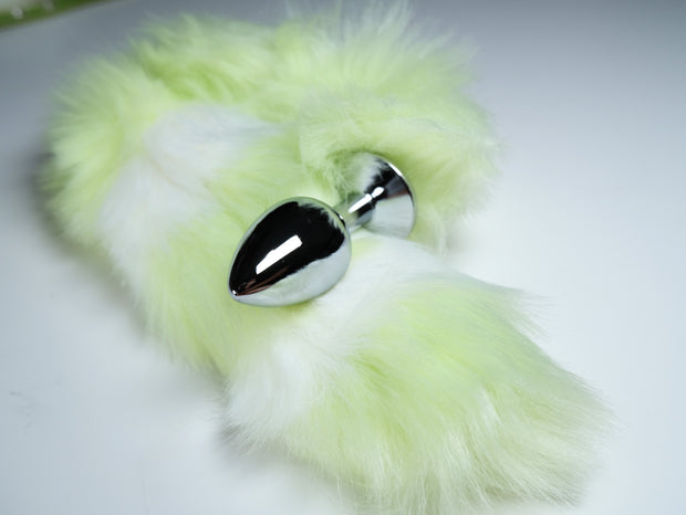 Green Pet Play Sex Toys With Hand Stamped Dog Tag