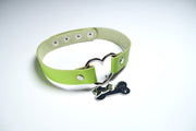 Green Pet Play Sex Toys With Hand Stamped Dog Tag