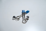 Blue Pet Play Sex Toys With Hand stamped Dog Tag