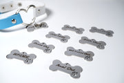 Blue Pet Play Sex Toys With Hand stamped Dog Tag