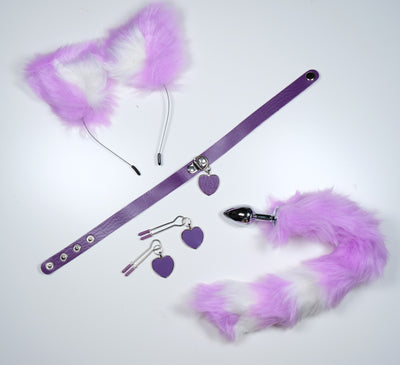 Light Purple Heart Pet Play Set