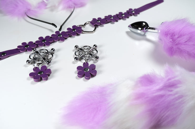 18+ Mature Pet Play Black Set Fox Kitty Purple White Ears Plum Bossom LoveOrigin 18+ Mature Pet Play Black Set Fox Kitty Purple White Ears Plum Bossom LoveOrigin