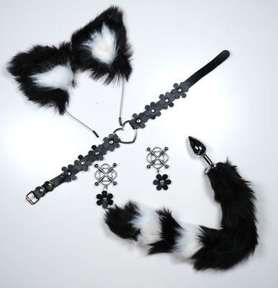 Black Plum Blossom Pet Play Set