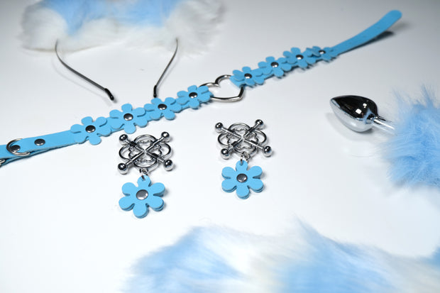 Bule Plum Blossom Pet Play Set