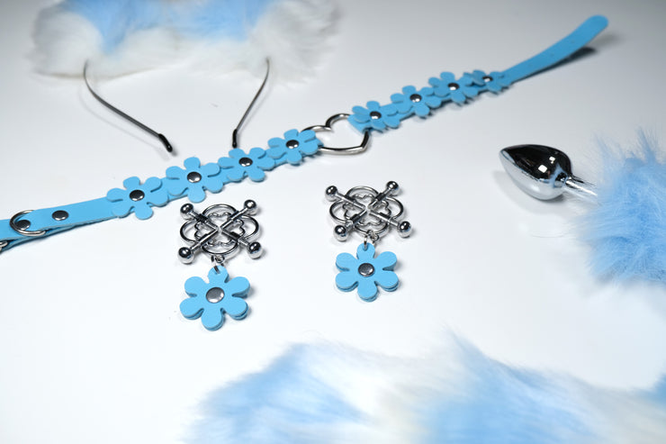 Bule Plum Blossom Pet Play Set
