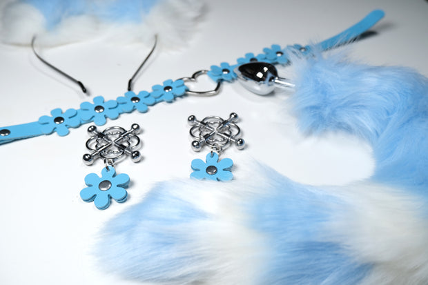 Bule Plum Blossom Pet Play Set