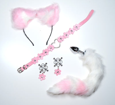 Pink Plum Blossom Pet Play Set