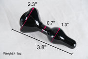 Rose Glass Butt Plug
