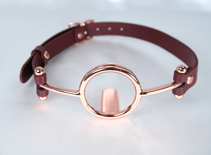 Rose Gold Imprisoned Tongue Gag Deep