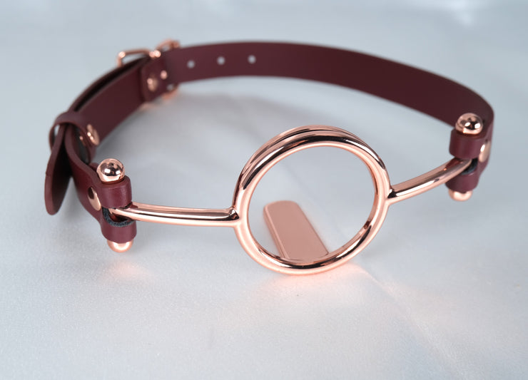 Rose Gold Imprisoned Tongue Gag Deep