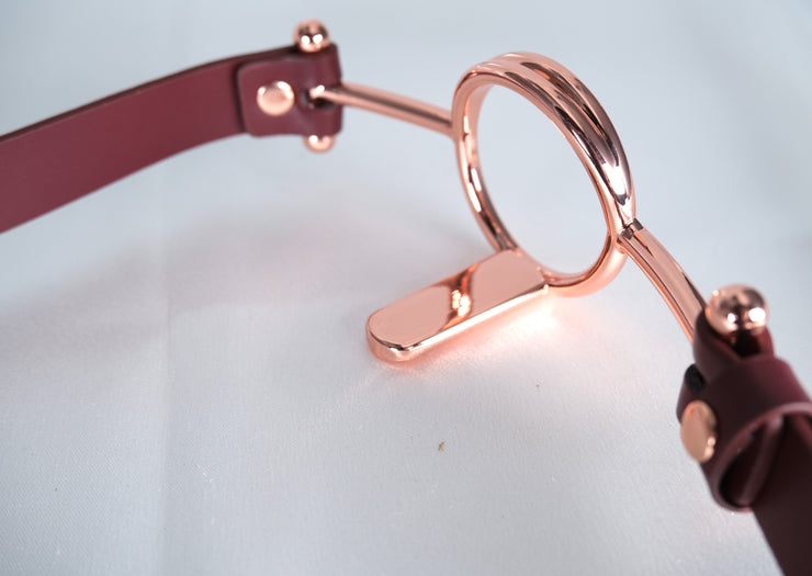Rose Gold Imprisoned Tongue Gag Deep