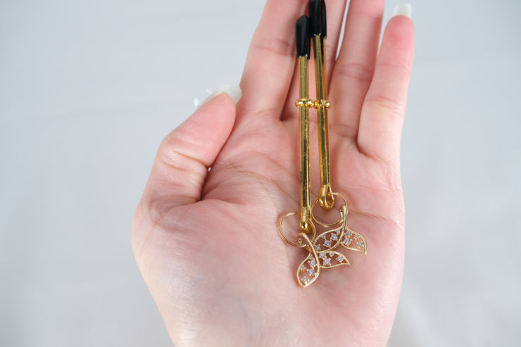 Nipple Clamps With Butterfly Pendant