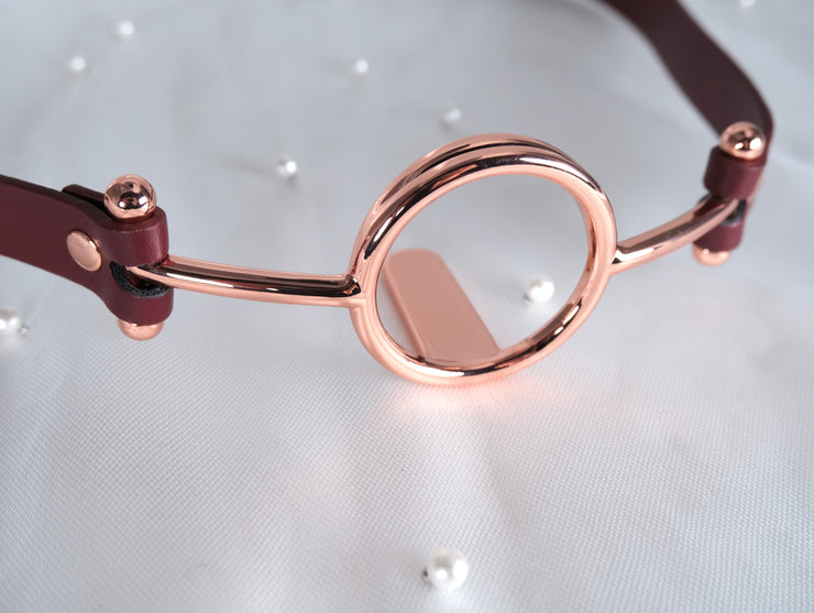 Rose Gold Imprisoned Tongue Gag Deep