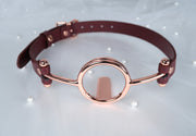 Rose Gold Imprisoned Tongue Gag Deep