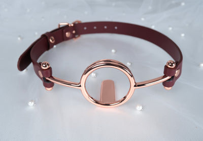 Rose Gold Imprisoned Tongue Gag Deep