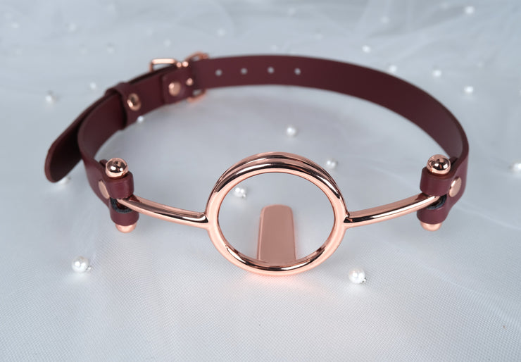 Rose Gold Imprisoned Tongue Gag Deep