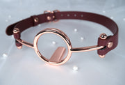 Rose Gold Imprisoned Tongue Gag Deep