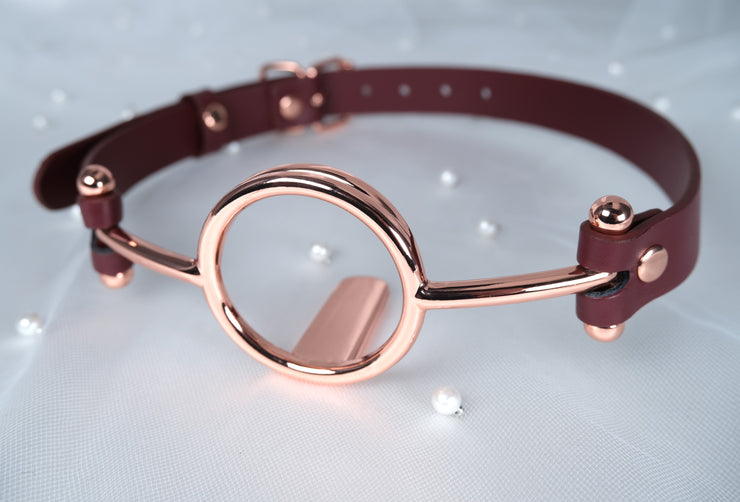 Rose Gold Imprisoned Tongue Gag Deep