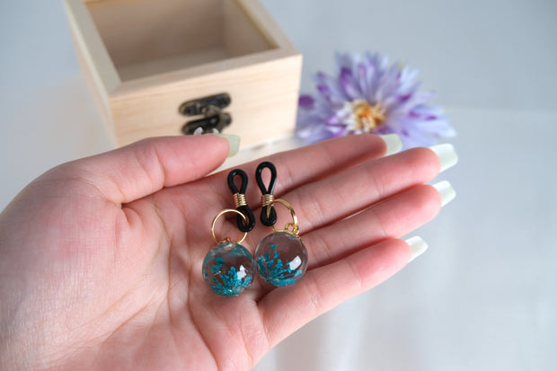 Nipple Nooses With Flower Rhinestone Pendant