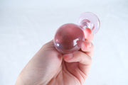 Round Based Crystal Glass Butt Plug